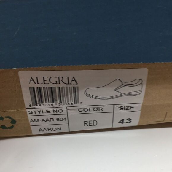 NIB Alegria Aaron Dark Res Suede Slip On Shoes - Size 43 EU 9.5 US (W US 13) main image 12